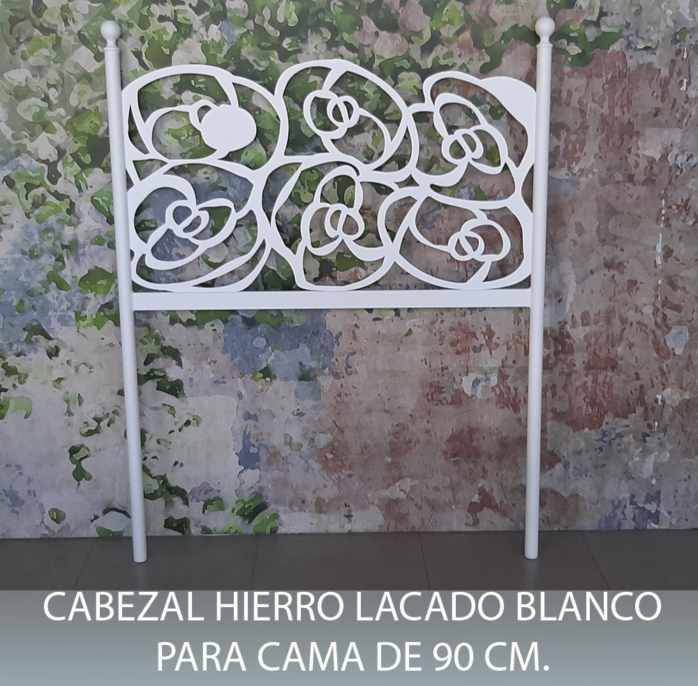 CABECERO HIERRO BLANCO 90 LAR INTERIORISMO HUESCA